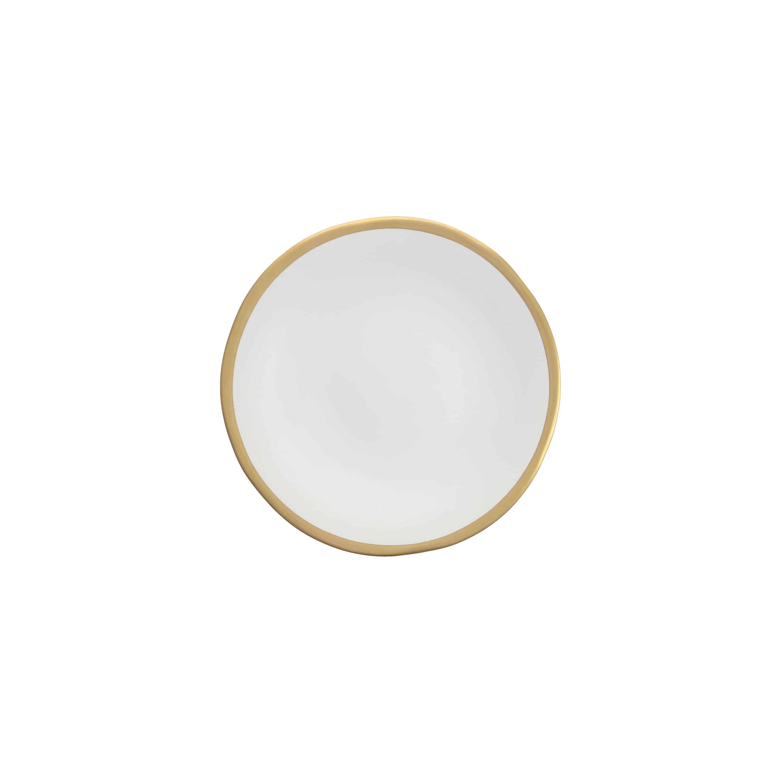 Lucca Banded Gold/Ivory - Bread and Butter Plate - Pack of 10