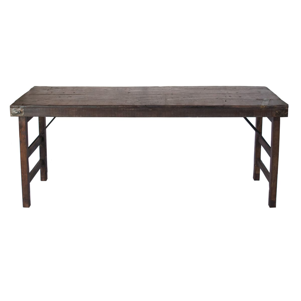 Walnut Vintage Folding Table - 23" x 68"